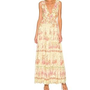 Hemant and Nandita Livia Long Butter Yellow Maxi NWT Sz S